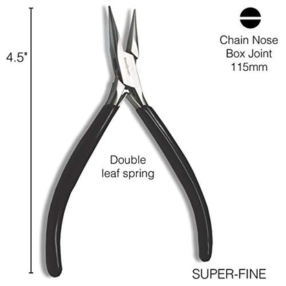 Chain Nose Pliers With Extra Fine Tips