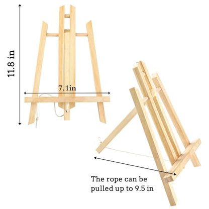 20Pack 11.8in Wood Easels (20 Count)