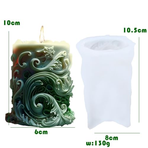 Starfish Shell Cylindrical Candle Mold