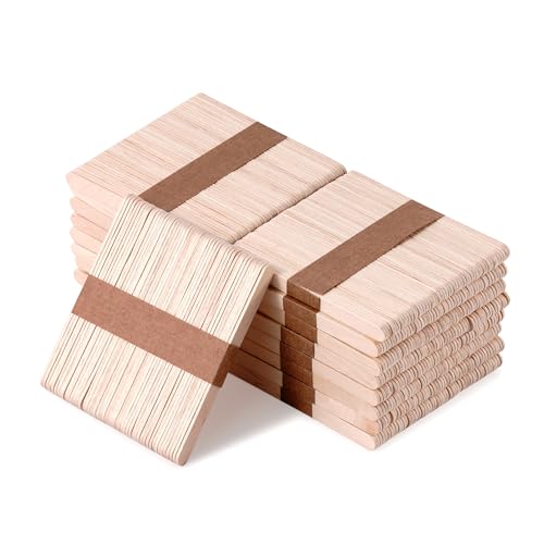 600 Pcs Wooden Wax Sticks 4.5 (600 Count)
