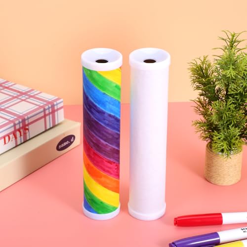 Kaleidoscope Making Kit 15 Pcs Blank DIY Kaleidoscope Making Kit for Kids Variety Paper Craft Tools (15 Count)