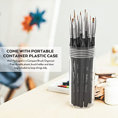 15 PCS Detail Paint Brushes (15 Count)
