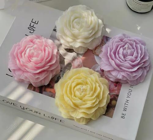 3D Peony Candle Mold 2Pack (2 Count)