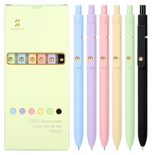 Colored Gel Pens Set (6 Count)