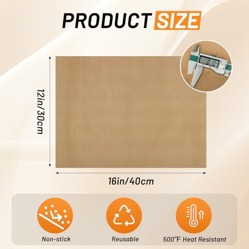 Teflon Sheets for Heat Press (3 Count)