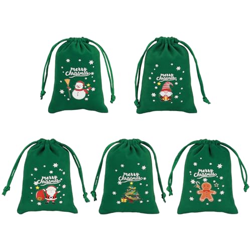 Christmas Bags with Drawstring (7.2312 Ounce)
