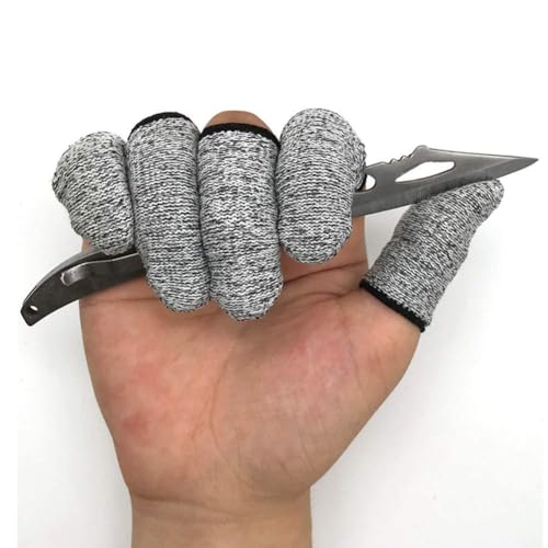 Elfzone 200PCS Finger Cots Cut Resistant Protector