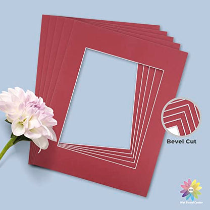 Mat Board Center 10 Pack 11x14 Photo Mats for 8x10 Picture (10 Count)