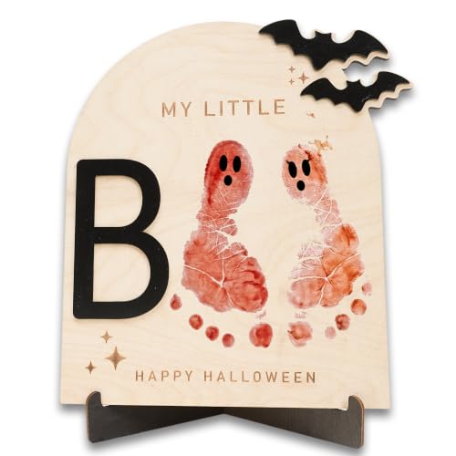 First Halloween Footprint Craft