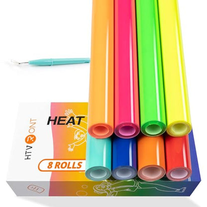 Neon Heat Transfer Vinyl Bundle (8 Count)