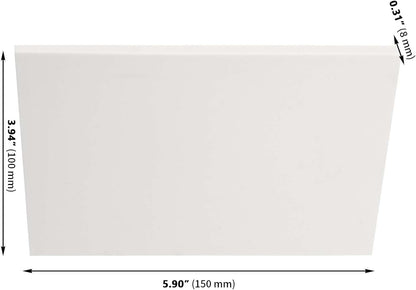 ZOENHOU 20 Pcs 4" x 6" White Rubber Carving Blocks, Soft Rubber Crafts Rubber Stamping Blanks, Linoleum Blocks for Printmaking