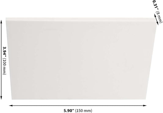 ZOENHOU 20 Pcs 4" x 6" White Rubber Carving Blocks, Soft Rubber Crafts Rubber Stamping Blanks, Linoleum Blocks for Printmaking