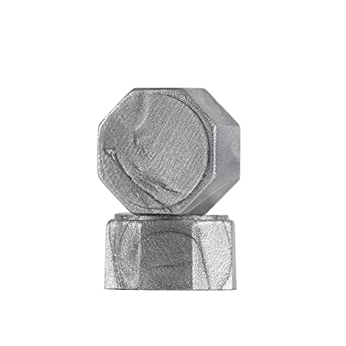 360 Pcs Silver Octagon Sealing Wax Beads for Wax Seal Stamp with 4 Candles and 1pcs Melting Spoon (360 Count)