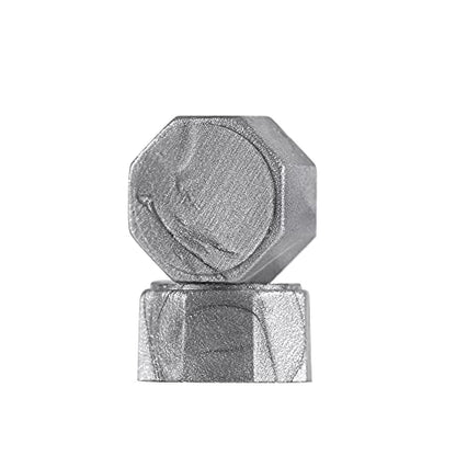 360 Pcs Silver Octagon Sealing Wax Beads for Wax Seal Stamp with 4 Candles and 1pcs Melting Spoon (360 Count)