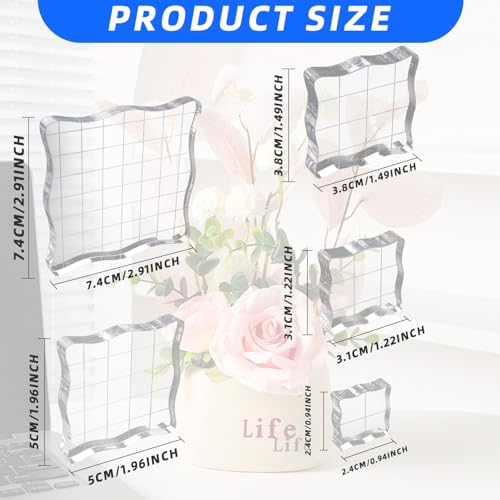 5PCS Clear Acrylic Block for Stamping (5 Count)