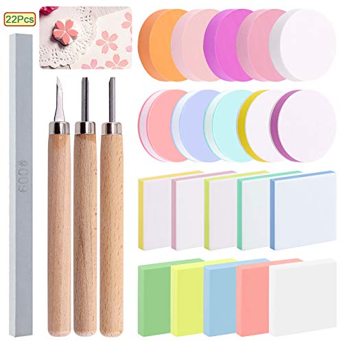 24 Pieces Block Printing Starter Tool Kit (24 Count)