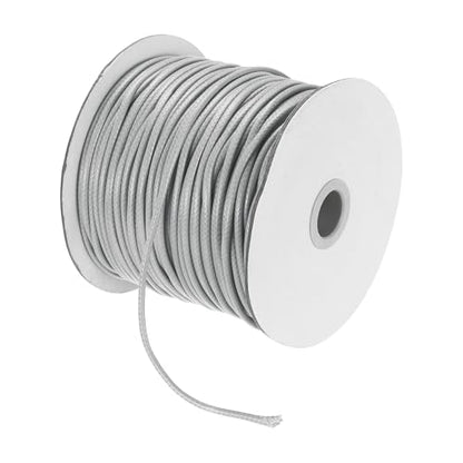 Waxed Cord 2.5mm Waxed Polyester Cord 87 Yard Wax String for Bracelet Making