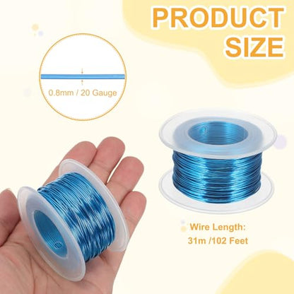 20 Gauge 0.8mm Anodized Aluminum Wire for Jewelry Craft Making