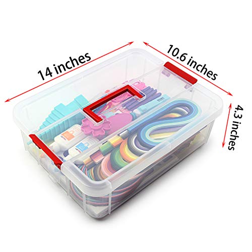 Paper Quilling Kit with 1860 Strips and Quilling Tools and Storage Box