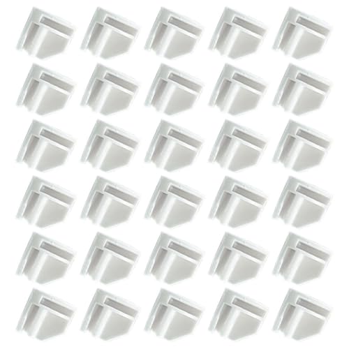 Right Angle Snap Buckles 50 Pack Plastic Cube Storage Connectors for Wire Cube Organizer Modular Closet Shelf Fixing Accessories 0.94 Inch