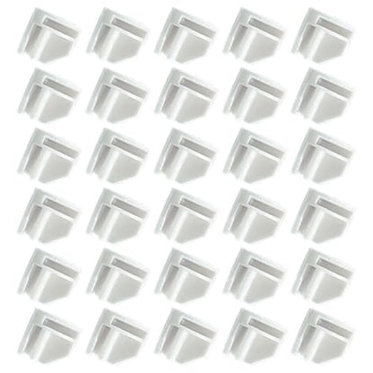 Right Angle Snap Buckles 50 Pack Plastic Cube Storage Connectors for Wire Cube Organizer Modular Closet Shelf Fixing Accessories 0.94 Inch