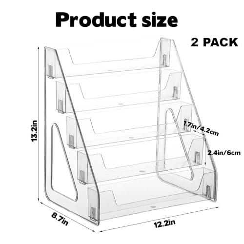 2 Pack 5 Tier Acrylic Card Display Stand (2 Count)