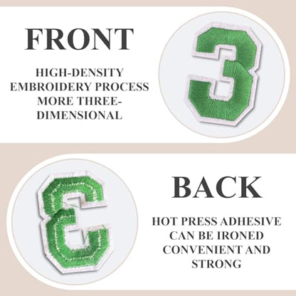 Letter and Number Iron On Patches (72 Count)