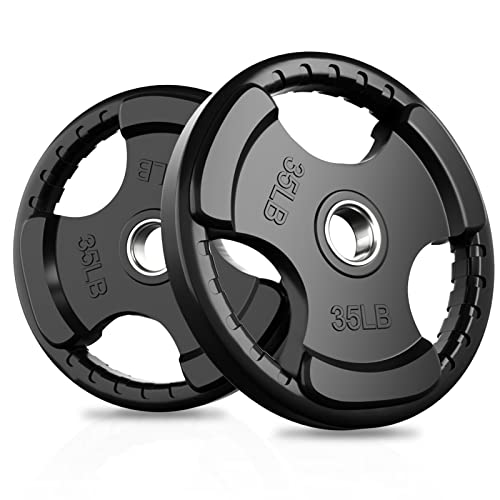 Olympic Rubber Grip Weight Plates (2 Count)