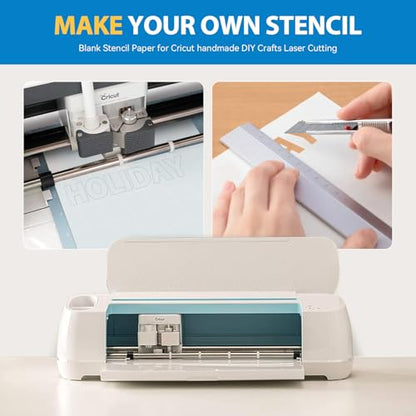 16 Pack 7.5mil Mylar Stencil Sheets 12x12 Inch Template Material for Crafts (16 Count)
