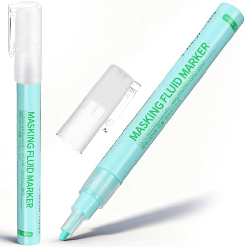 2 Pcs Masking Fluid Pen for Watercolor Painting (2 Count)