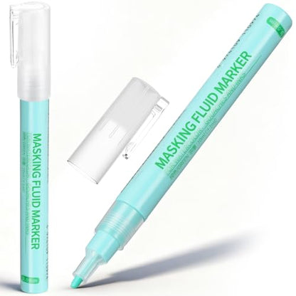 2 Pcs Masking Fluid Pen for Watercolor Painting (2 Count)