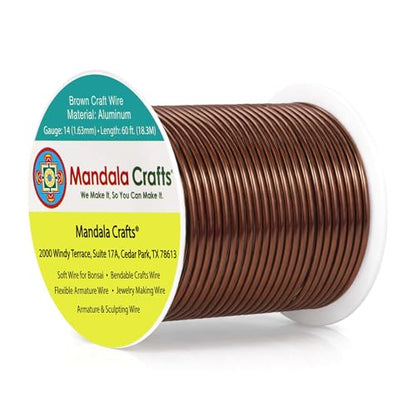 14 Gauge Brown Anodized Aluminum Craft Wire