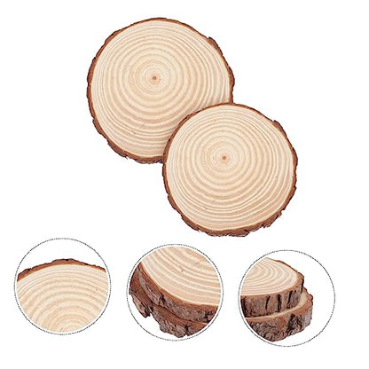 Wooden Garden Paver 2 Piece Set Wood Handmade Stepping Stone