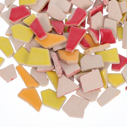 Mosaic Ceramic Fragments Craft Tiles Broken Tiles for Mosaics DIY Porcelain Pieces Unique Art Easy Maintenance