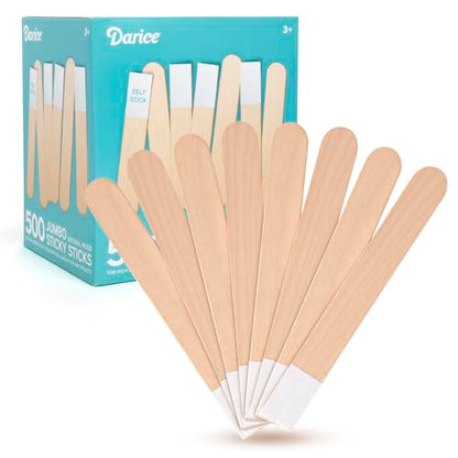 Self Adhesive Popsicle Sticks for Crafts (500 Count)