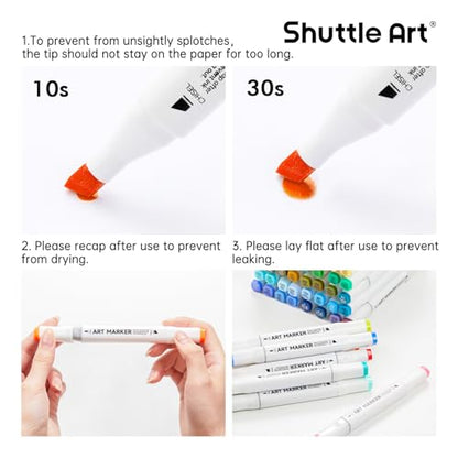 206 Colors Alcohol Markers (204 Count)