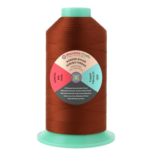 Size 207 630D T210 Copper Brown Bonded Nylon Thread
