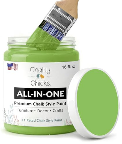 Pistachio 16 Fl Oz Chalk Paint for Furniture All in One