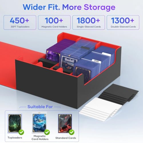 Card Deck Case for Trading Cards 1800+