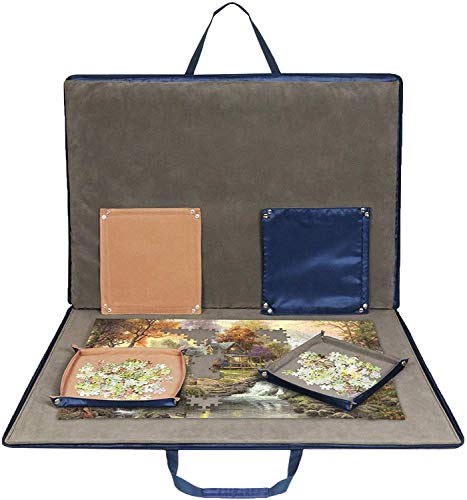 1500 Piece Jigsaw Puzzle Board with Padded Cover