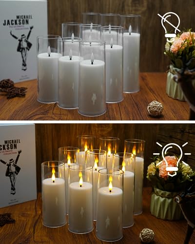 Flickering Flameless Candles Battery Operated with Remote and 2