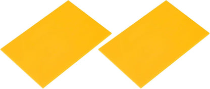 MECCANIXITY 2 Pcs Stained Glass Sheet Mosaic Tile 7.9 Inch x 5.9 Inch Lemon Yellow Stained Glass Sheets for Crafts DIY Art Project