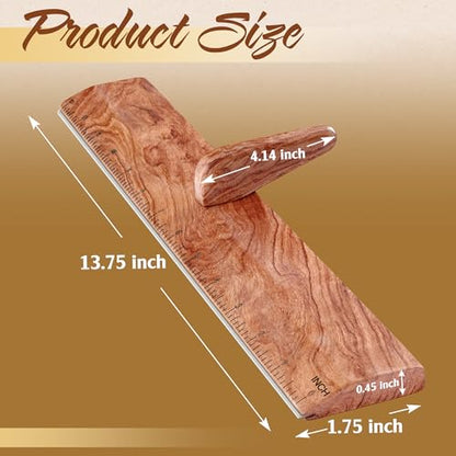 Safety Ruler with Handle & Stainless Steel Edge