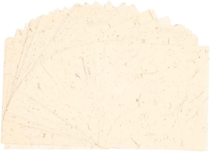 Natural Fiber Mulberry Tree,Banan Bark 6 x 6 Inches Square Origami Paper Arts Folding Craft, Decoration Paper,Writing Painting Square Folding Paper for DIY Crafts, 50 Sheets (Vintage, 6"x6") - Crafty Corner