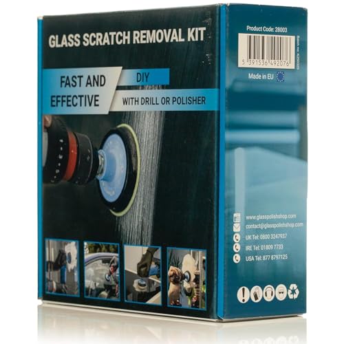 3'') Glass Scratch Removal Kit for use with a Drill on All Glass Surfaces