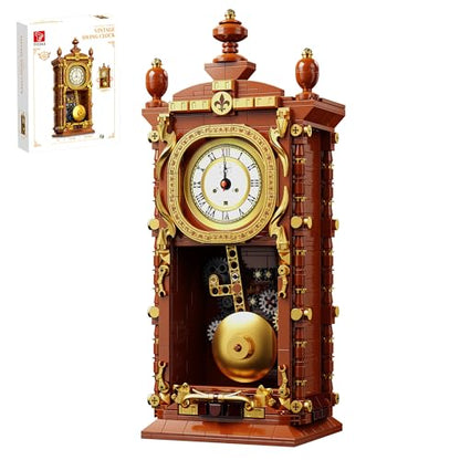 Vintage Pendulum Clock Building Block Set (751 Count)