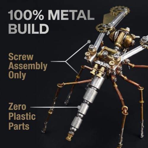 3D Metal Puzzle Model Mechanical Kits Steampunk Mosquito 140+ Components 2