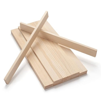 Wood Strips Trim Slats for Crafts (15 Count)
