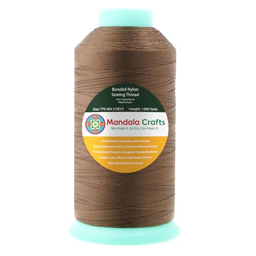 Size 69 210D T70 Coyote Brown Bonded Nylon Thread