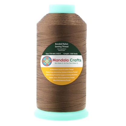 Size 69 210D T70 Coyote Brown Bonded Nylon Thread